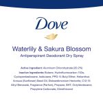 Dove Nourishing Secrets Dry Spray Antiperspirant Deodorant Waterlily & Sakura Blossom 3 Count for Women 48 Hour Sweat & Odor Protection 3.8 oz - Image 8